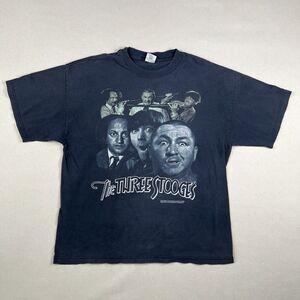 Vintage‎ 90s The Three Stooges Shirt Men’s XL Black Short Sleeve Tee